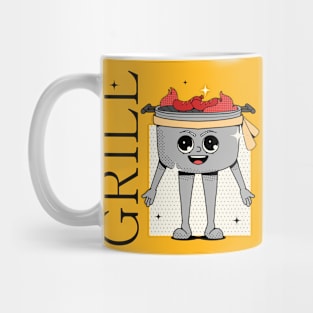 Hand Drawn Grill Funny Mug